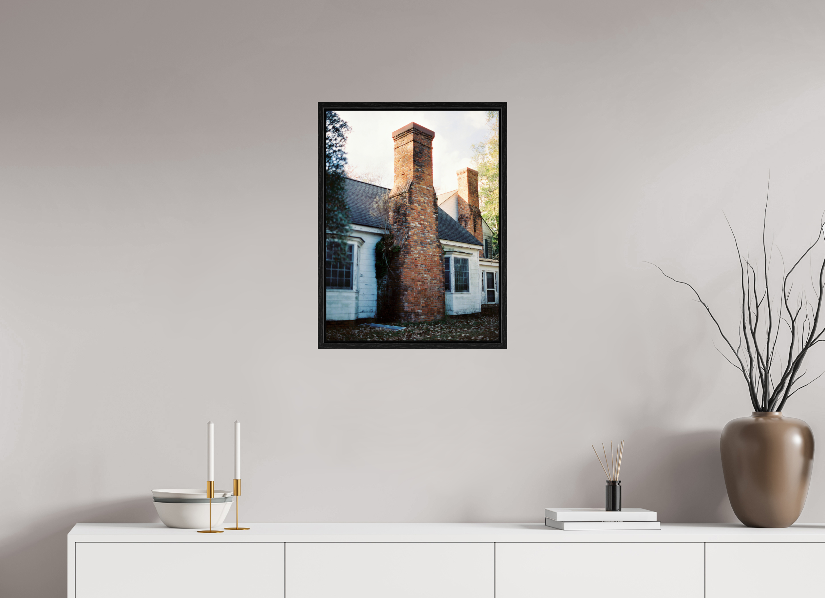 18 x 24″, Floater Frame Dilapidated House No. 3