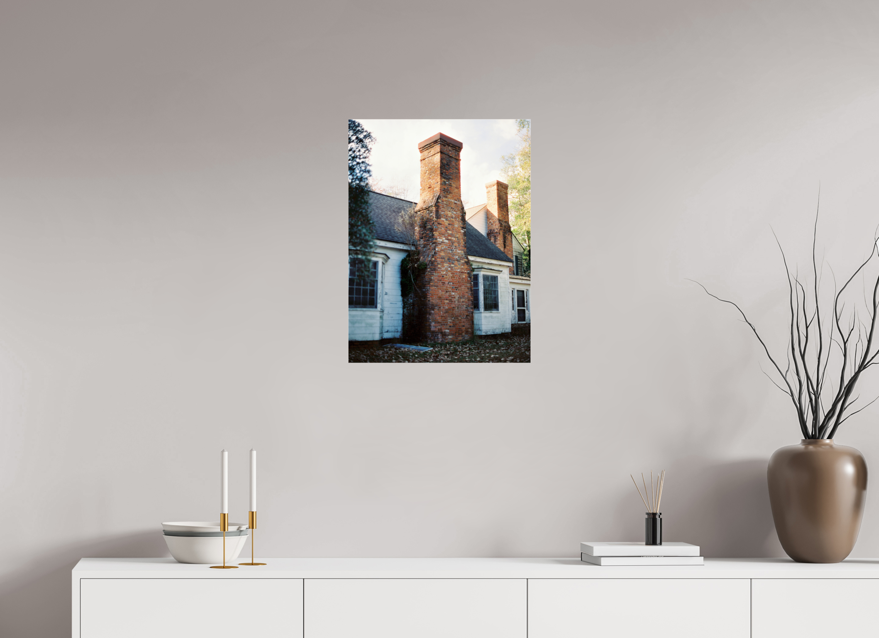 18 x 24″, Photo Print Under Acrylic Glass Dilapidated House No. 3