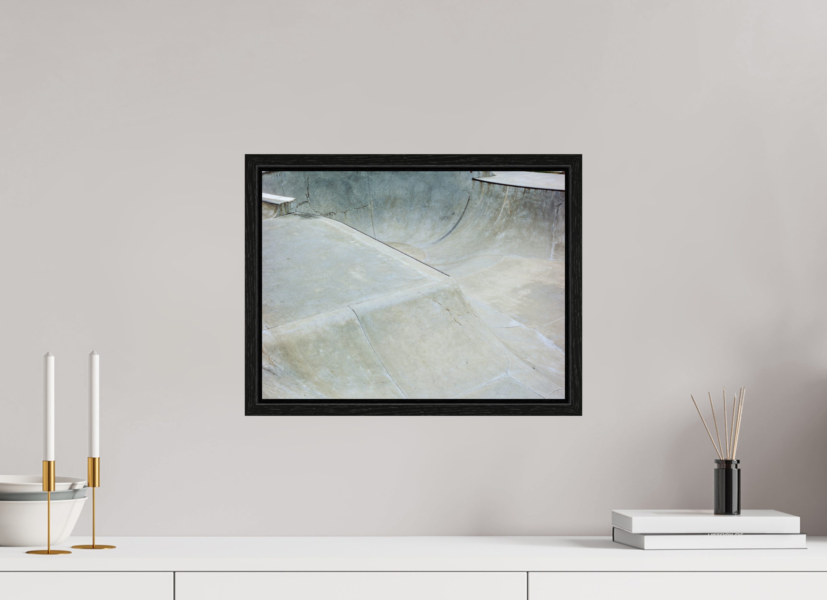 16 x 12″, Floater Frame Local Skate Park No. 1