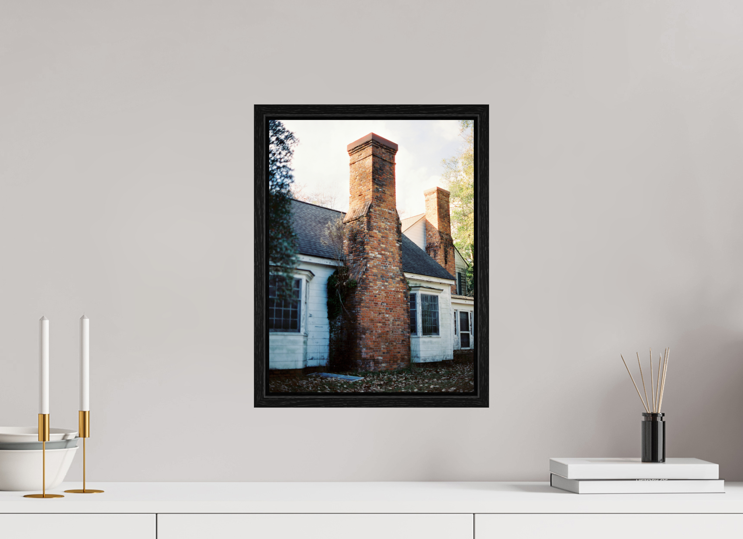 12 x 16″, Floater Frame Dilapidated House No. 3