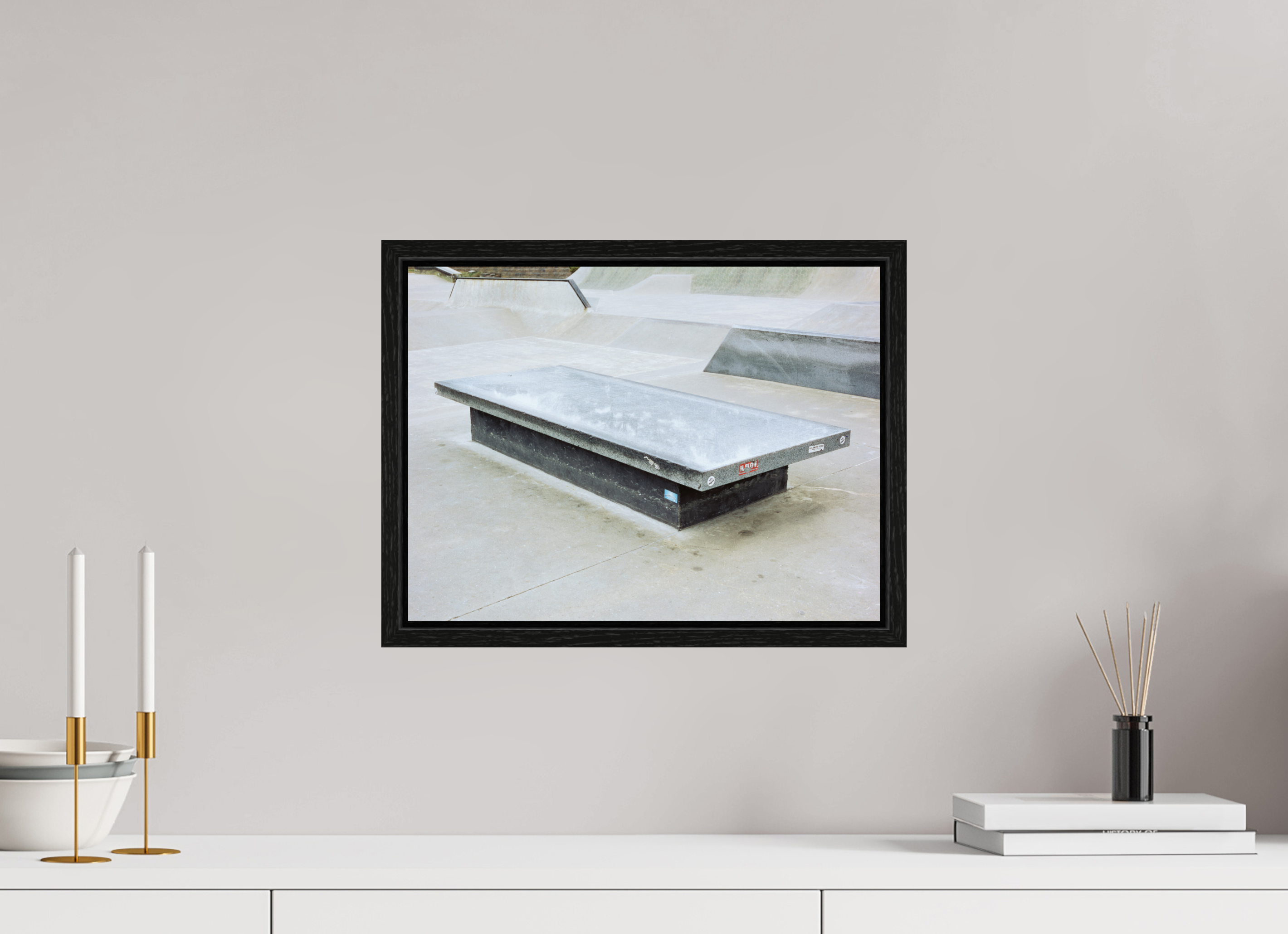 16 x 12″, Floater Frame Local Skate Park No. 3