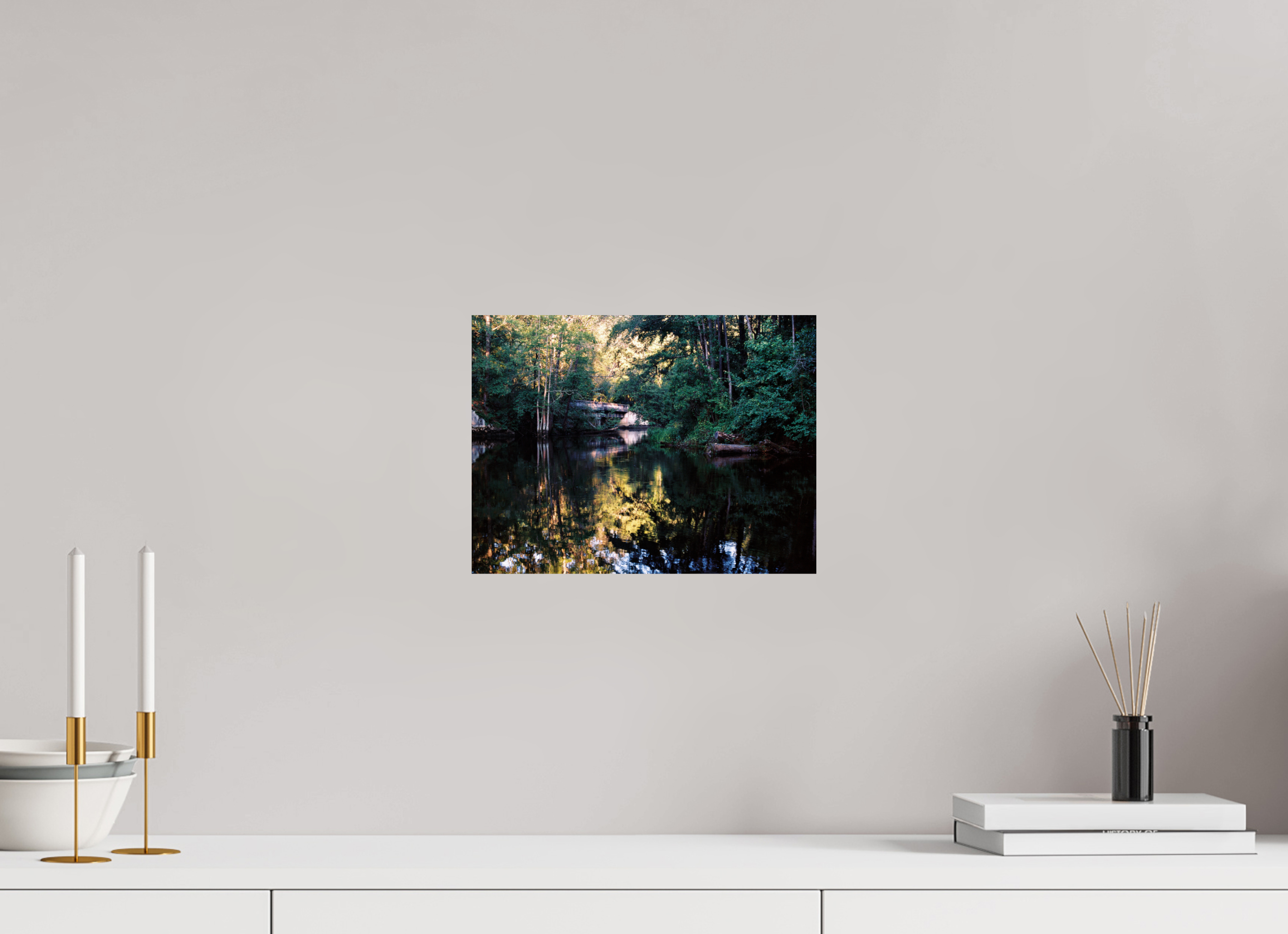 12 x 9″, Photo Print On Fuji Crystal DP II Gilchrist Bridge and Lumber River in Summer