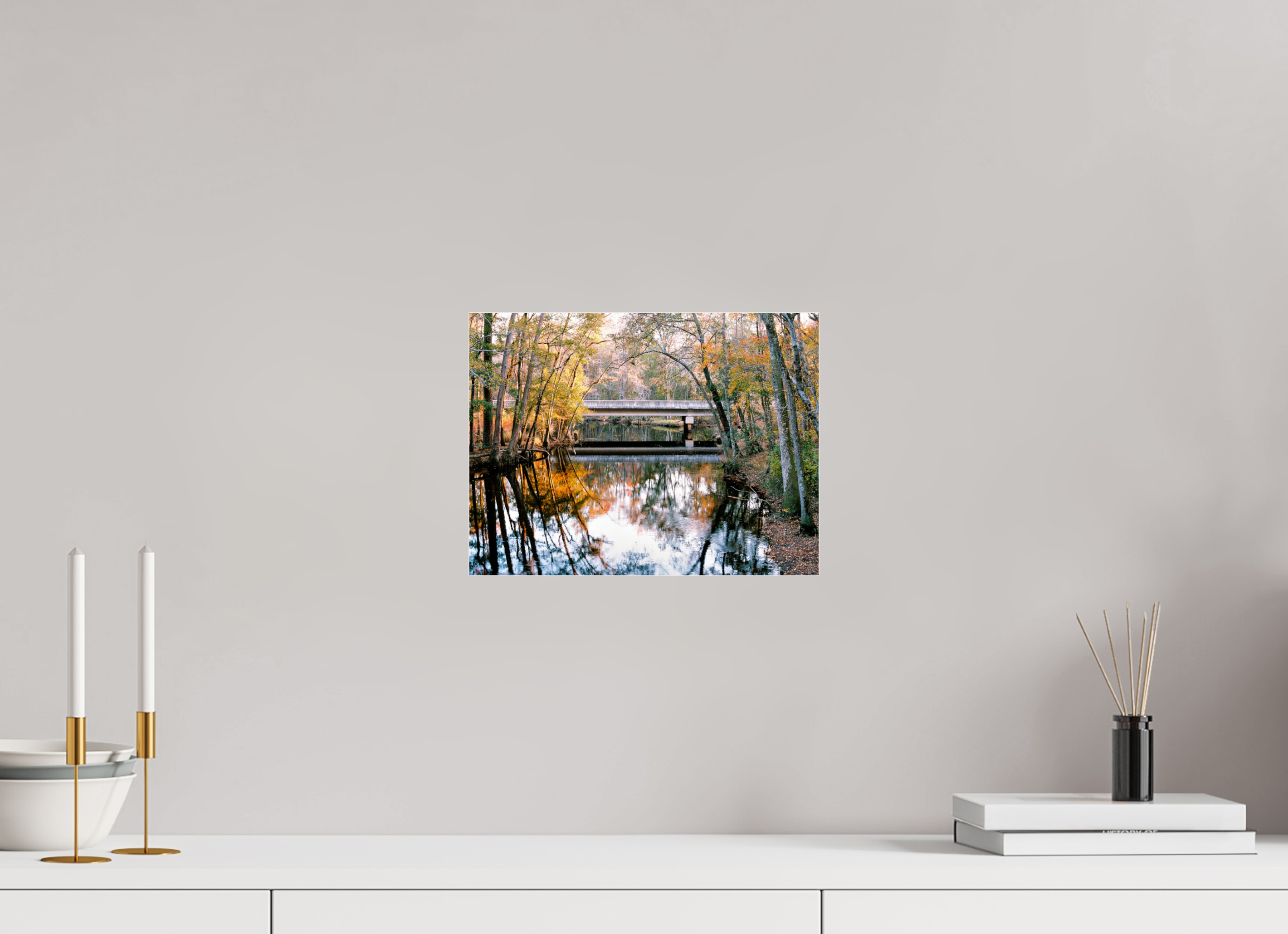 12 x 9″, Photo Print Under Acrylic Glass US-401 Bridge over Lumber River