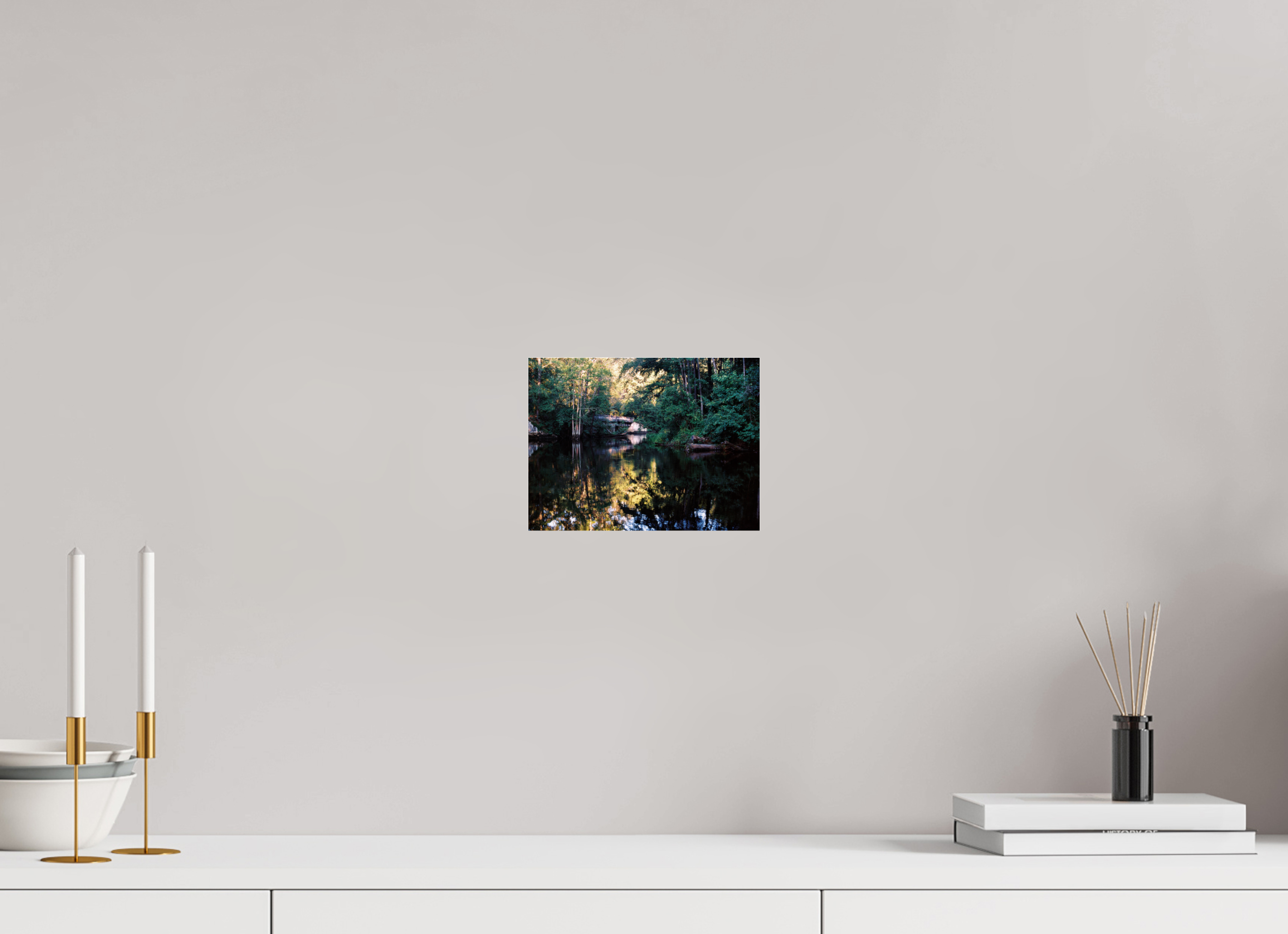 8 x 6″, Photo Print Under Acrylic Glass Gilchrist Bridge and Lumber River in Summer