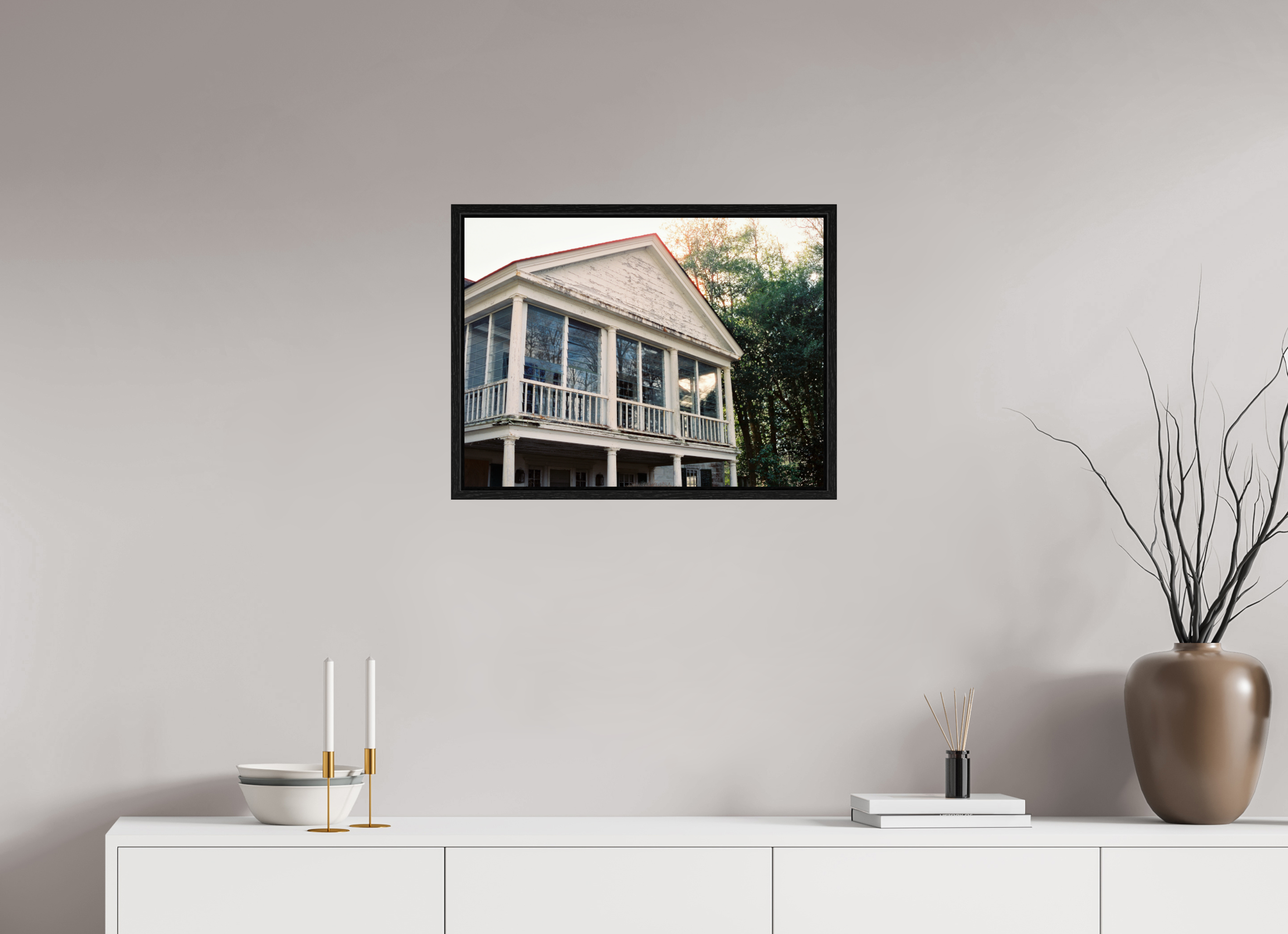 24 x 18″, Floater Frame Dilapidated House No. 2