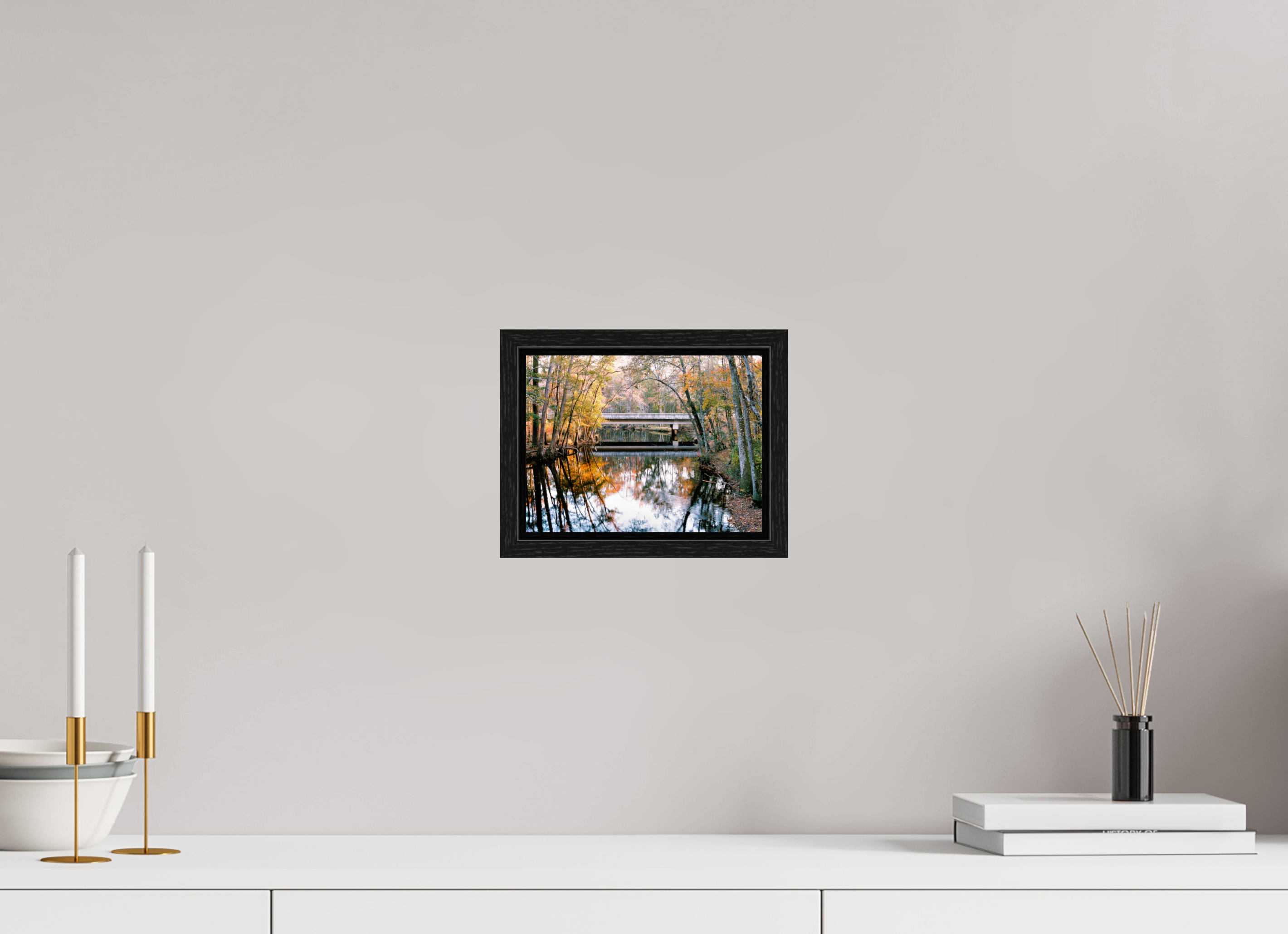 8 x 6″, Floater Frame US-401 Bridge over Lumber River