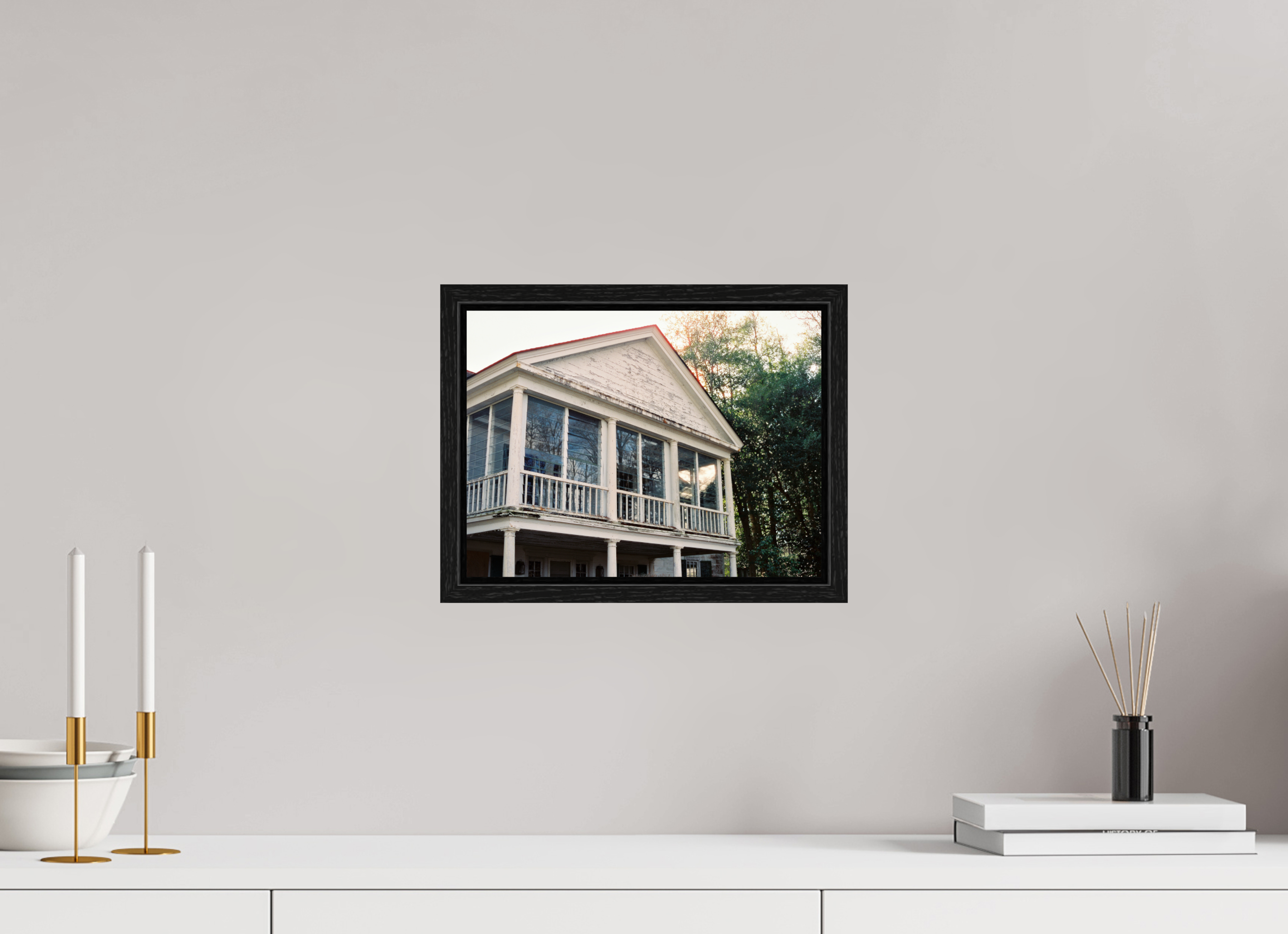 12 x 9″, Floater Frame Dilapidated House No. 2