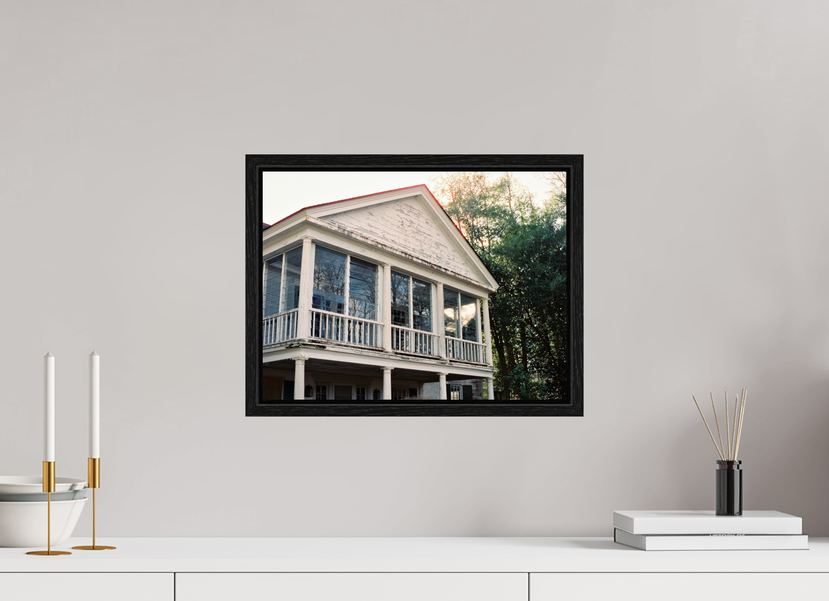 16 x 12″, Floater Frame Dilapidated House No. 2