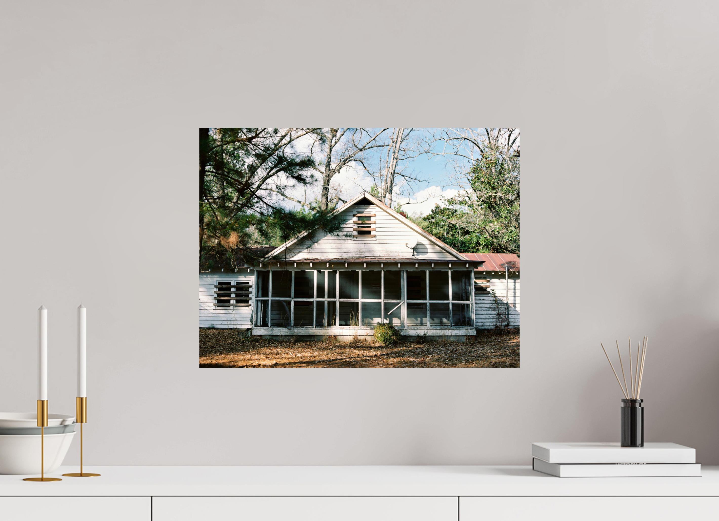 20 x 15″, Photo Print On Fuji Crystal DP II Dilapidated House
