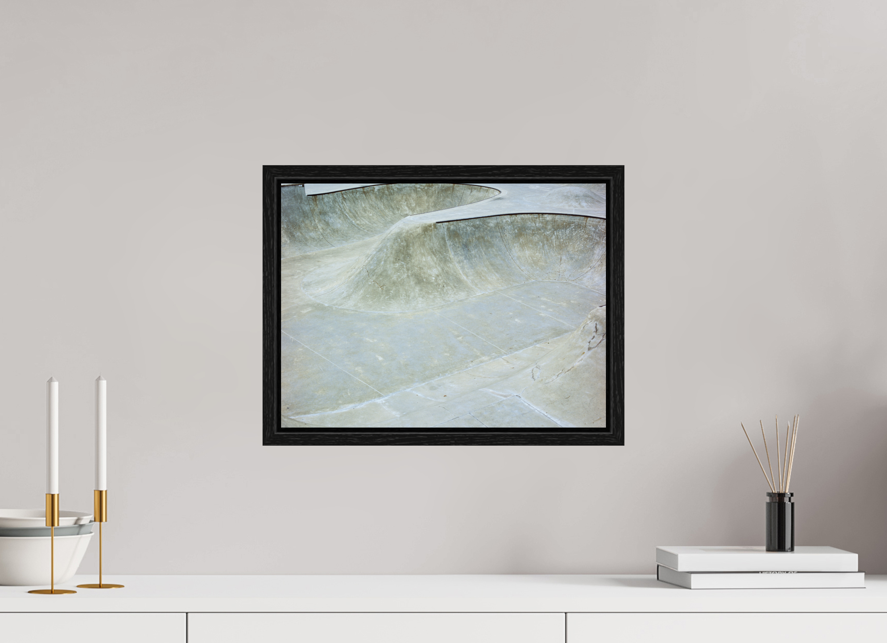 16 x 12″, Floater Frame Local Skate Park No. 2